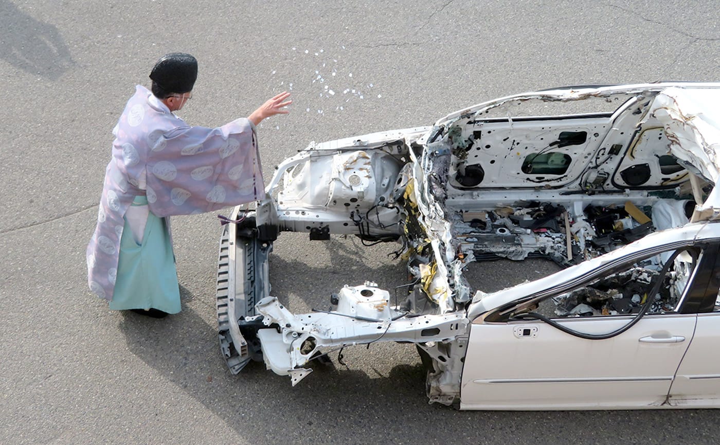 第48回 廃車供養式の様子